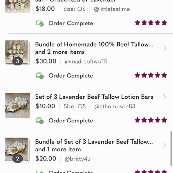 Shimmer Pumpkin Tallow Bar - Picture 2 of 4